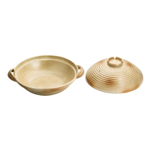 アルミ 電磁用手造り土鍋 楽鍋(新幸楽) 30cm/業務用/新品/送料無料