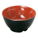 ニューメラミン汁椀 (外黒内朱) M-354 身/業務用/新品/小物送料対象商品