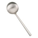 ステンレスパイプ柄ワンピース穴明中華お玉 中/業務用/新品/小物送料対象商品