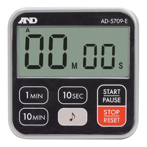 ■商品説明■商品名：A&D 防水タイマー 100分計 AD-5709-Eメーカー品番：9-0438-0301お届け数：1JANコード：4981046220125メーカー品番：AD5709Eその他仕様：●ブザー音量(dB):約65特記事項：●ブザーと液晶バックライト点滅でアラームをお知らせ。●ブザー音、操作音オフ設定可能。●選べる3パターンのアラーム音。●背面に強力なネオジム磁石搭載。●防水性能:IPX7相当●ブザー音量:約65dB/距離15cm●原産国:中国●電源:CR2032電池1個付サイズ：●幅×奥行×高さ(mm):68×68×16●質量(g):60【配送料について】【ご注意】画面上の色はブラウザやご使用のパソコンの設定により実物と異なる場合があります。