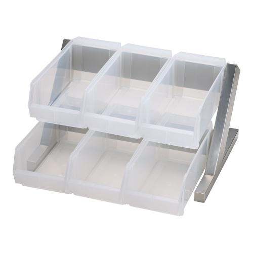 SA18-8デラックス オーガナイザー 2段3列(6ヶ入) ホワイト/業務用/新品/送料無料