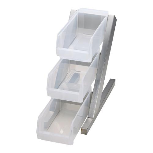 SA18-8デラックス オーガナイザー 3段1列(3ヶ入) ホワイト/業務用/新品/送料無料