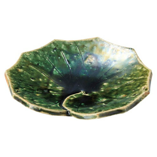 織部蓮の葉皿/業務用/新品