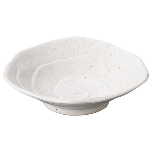 小鉢 白粉引 三角5.0浅鉢 高さ40mm×(手付・はみ出し部分含む)サイズ:160・直径:160/業務用/新品