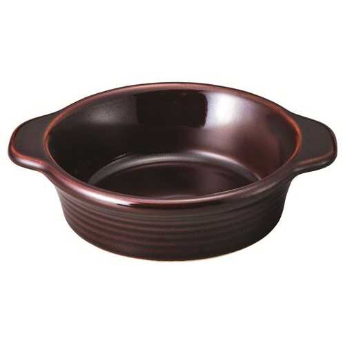 ■商品説明■商品名：101-83 13cm厚口丸グラタン(アメ)メーカー：桐井陶器メーカー品番：101-83お届け数：1サイズ：13×15.6×4.2cm容量：280cc素材：磁器原産国：日本製【配送料について】【ご注意】画面上の色はブラウザやご使用のパソコンの設定により実物と異なる場合があります。