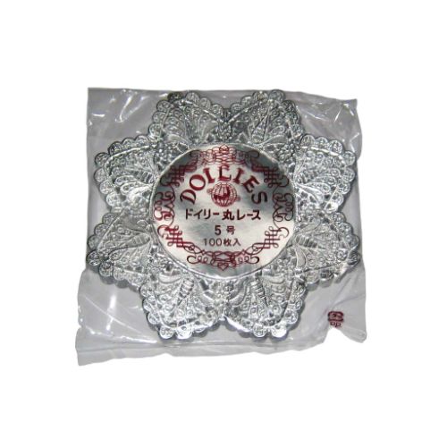 レースペーパー 5号 丸型(500枚入) 銀/業務用/新品/小物送料対象商品