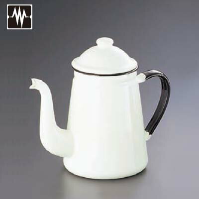 コーヒーポット #13 1 6L 白 ホーロー キリン印/プロ用/新品/小物送料対象商品