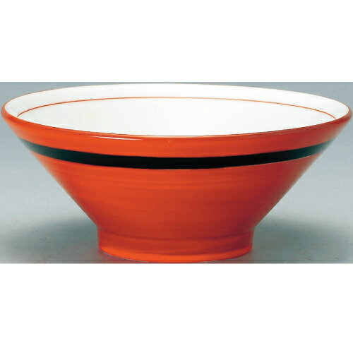 【切立高台6.5丼朱巻黒帯 10個入 】 /業務用/新品/小物送料対象商品