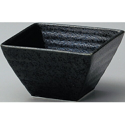 小鉢 正角鉢8cm黒耀 6-65-11 幅80mm×奥行80mm×高さ47mm 10個入/業務用/新品 /テンポス/小物送料対象商品