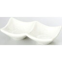 14cm二連皿 粉引/業務用/新品/小物送料対象商品