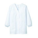 調理衣 レディス 長袖 1-011 (白) /プロ用/新品/小物送料対象商品(3)