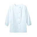調理衣 レディス 長袖 1-021 (白) /プロ用/新品/小物送料対象商品