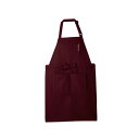 エプロン 兼用 5-631 (ワイン) /プロ用/新品/小物送料対象商品(3)