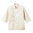 コックコート 兼用 7分袖 6-827 (ベージュ) /プロ用/新品/小物送料対象商品
