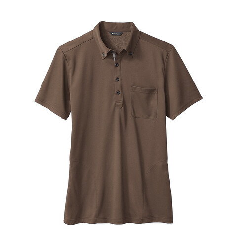 ニットシャツ 兼用 半袖 ブラウン/ベージュ 男女兼用 32-5018/業務用/新品/小物送料対象商品