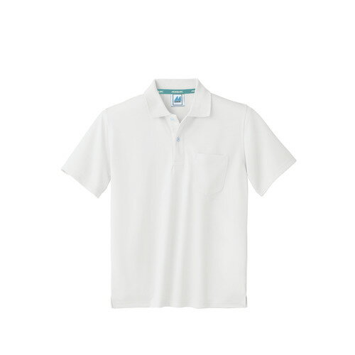 ポロシャツ 兼用 半袖 白 男女兼用 32-5061/業務用/新品/小物送料対象商品