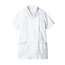スクラブ レディス 半袖 白/ターコイズ レディス 73-2103/業務用/新品/小物送料対象商品(4)