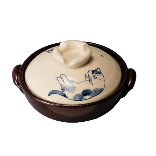 DESIGN ねこ 6号土鍋/M0212/業務用/新品/小物送料対象商品