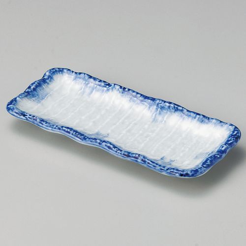 呉須刷毛突出皿 22×10cm 132-298 (10個入) /業務用/新品/小物送料対象商品