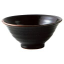 柚子黒天目六兵衛4.8飯碗 φ15×7cm 650-328 (10個入) /業務用/新品/小物送料対象商品(3)