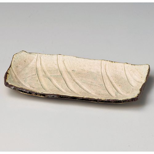 淡緑長角皿 26×12.5×2.5cm 142-088/業務用/新品/小物送料対象商品