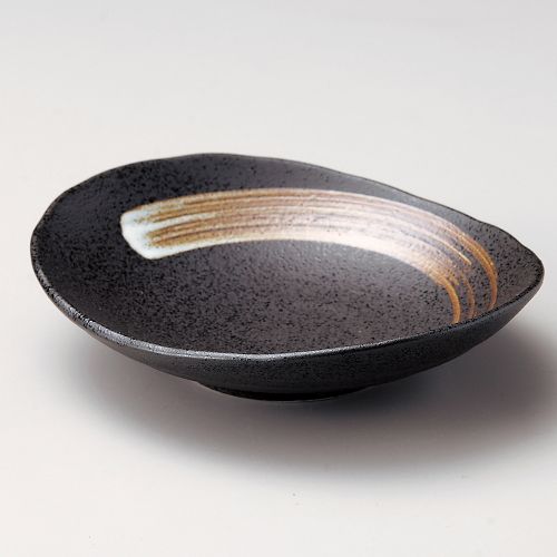 白刷毛天目楕円取り鉢小 13×12×3.5cm 222-128 (10個入) /業務用/新品/小物送料対象商品