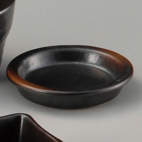 焼締薬味皿 φ9.8×1.7cm 301-128 (10個入) /業務用/新品/小物送料対象商品