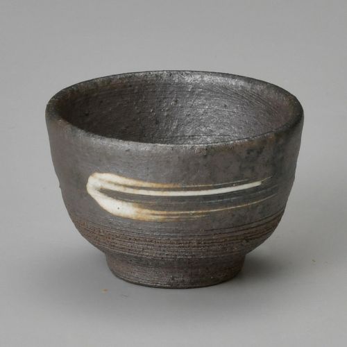 黒窯変刷毛目ぐい呑 φ6×4.2cm(70cc) 287-538 (10個入) /業務用/新品/小物送料対象商品
