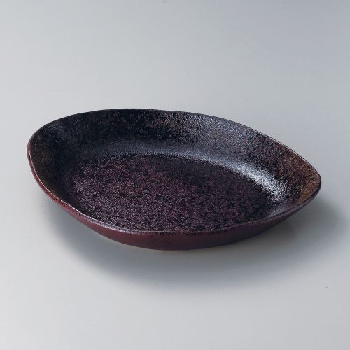 小豆釉ピラフ鉢(大) 31.5×25×4.7cm 312-038/業務用/新品/小物送料対象商品