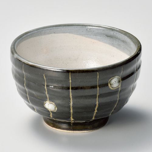 丸十草黒丸碗 φ11.5×7.3cm 353-178 (10個入) /業務用/新品/小物送料対象商品