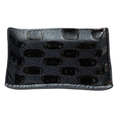 黒市松7.0正角皿 20.6×20.6×2.6cm 430-138/業務用/新品/小物送料対象商品