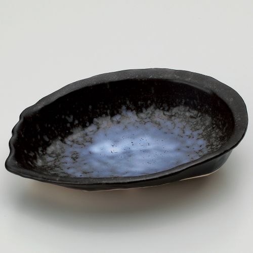 アワビ型陶板(小) 18×14×4cm(300cc) 411-118 (5個入) /業務用/新品/小物送料対象商品