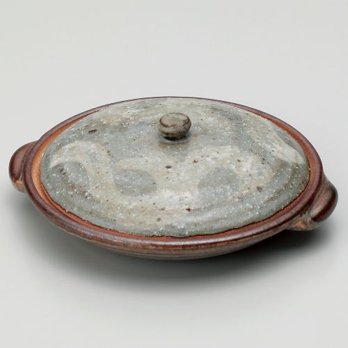 砂付緑釉柳川陶板 18.8×φ16.5×6.5cm(身3.3cm) 411-048/業務用/新品/小物送料対象商品