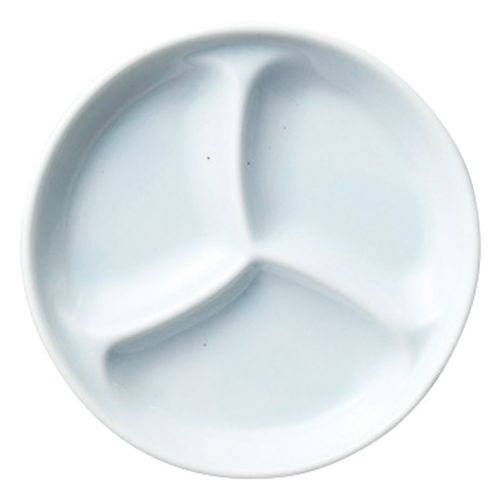 ピアニシモブルー10cm三つ仕切り皿 φ10.2×2cm 541-158 (20個入) /業務用/新品/小物送料対象商品