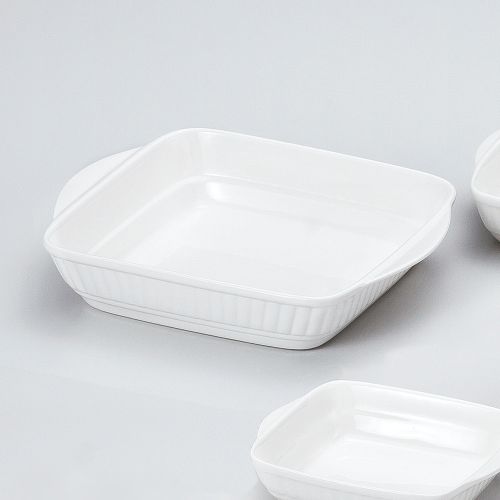 J3白耳付グラタン(L) 29×23.5×5.5cm 606-118/業務用/新品/小物送料対象商品