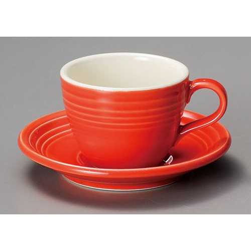 オービットレッドコーヒーソーサー/業務用/新品/小物送料対象商品