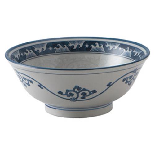 Ramen Bowls - 035-E027 波唐草 6.8高台丼 φ21.2×8.3(cm)/業務用/新品/小物送料対象商品