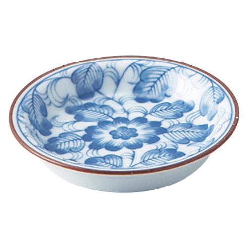 082-E046 青花唐草 薬味皿 φ8.5×1.7(cm)/10入り/業務用/新品/小物送料対象商品