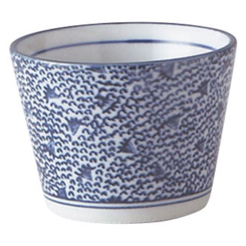 137-E045 印判唐草 そば千代口 φ8.2×6.3(cm)/10入り/業務用/新品/小物送料対象商品