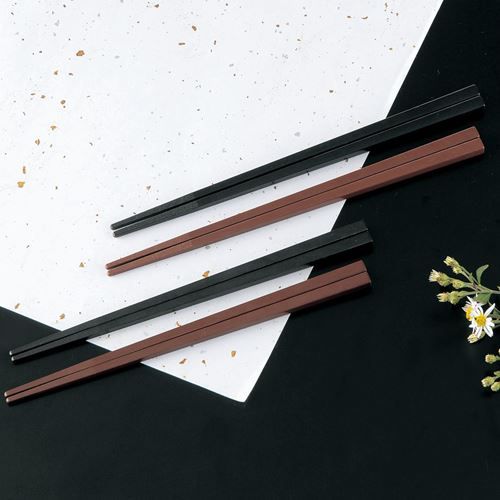 SPS箸 エンボス 四角 茶 21cm (1000膳入)/業務用/新品/送料無料