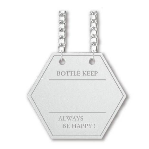 ボトルキーパー(八角) BM-4(10枚入)/シルバー/業務用/新品/小物送料対象商品