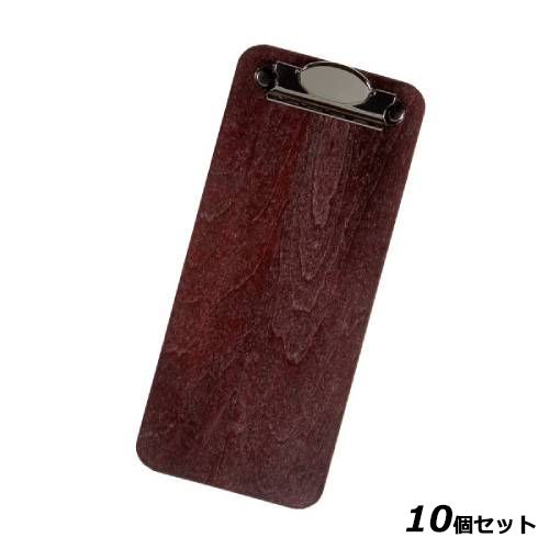 Business Products Services - 【10セット】木製会計クリップ AC-5N/茶 /業務用/新品/小物送料対象商品