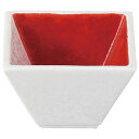 錦ラスタ-朱彩正角小付/業務用/新品/小物送料対象商品