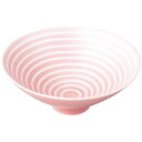 ピンク釉線段雲母銀彩丸浅小鉢/業務用/新品/小物送料対象商品