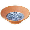 黄南蛮染付タコ唐草段入丸中付/業務用/新品/小物送料対象商品