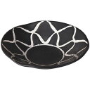 黒マットプラチナ網絵三方なぶり5寸皿/業務用/新品/小物送料対象商品
