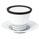 太白黒乱れ線蓋付ミニ反カップ/業務用/新品/小物送料対象商品