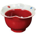 有田焼 紅釉水玉花渕中付/業務用/新品/小物送料対象商品