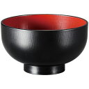 110耐熱木調汁椀 黒内朱塗り/業務用/新品/小物送料対象商品