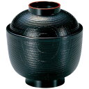 TA3寸千筋ケヤキ小吸椀(蓋親)黒天朱/業務用/新品/小物送料対象商品